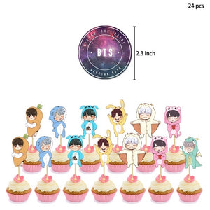 401 BTS birthday party decoration