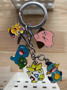 Anime fashion metal keychain