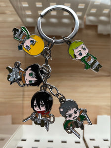 Anime fashion metal keychain